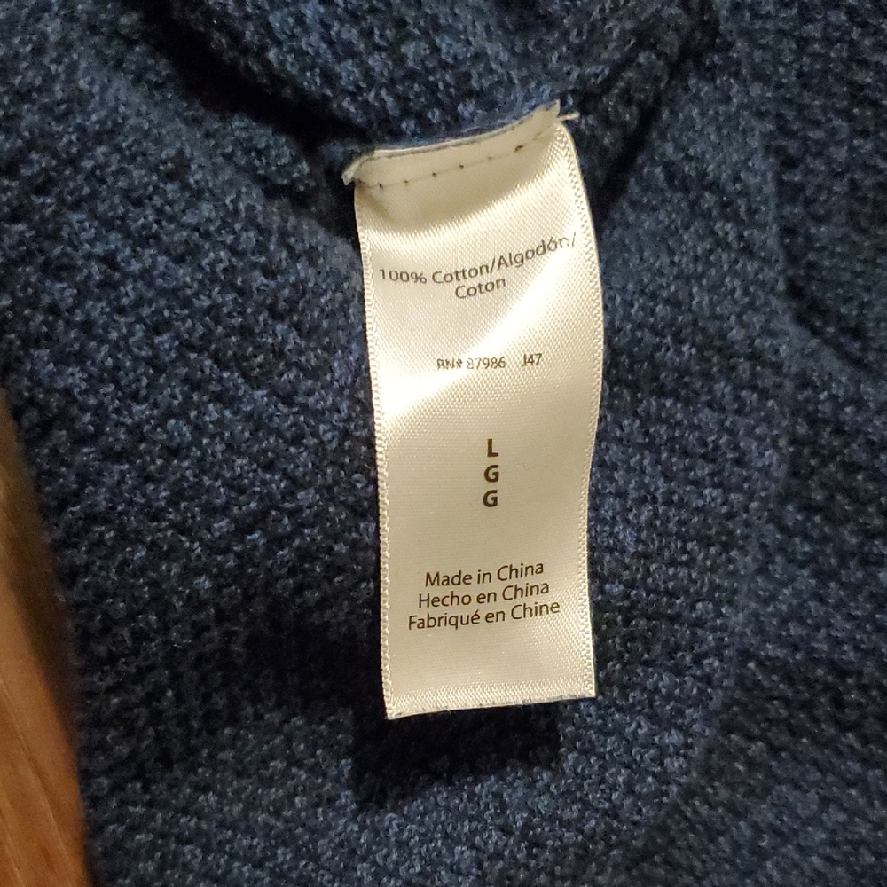 Ike Behar Navy Textured Waffle Knit Sweater - Picture 8 of 8